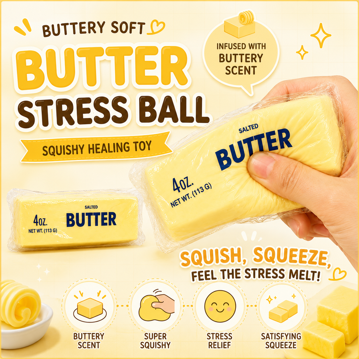 버터 스틱 스퀴시 Butter Stick quishy